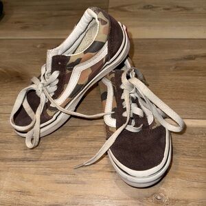 Vans size 12 toddler Brown Camouflage Sneakers